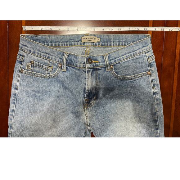 Max Studio Womens Capri Jeans Size 4 Stretch Light Wash Denim Spring Summer - Picture 7 of 9